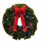 Balsam Fir Holiday Wreaths With Bow & Lights - 10 Per Box