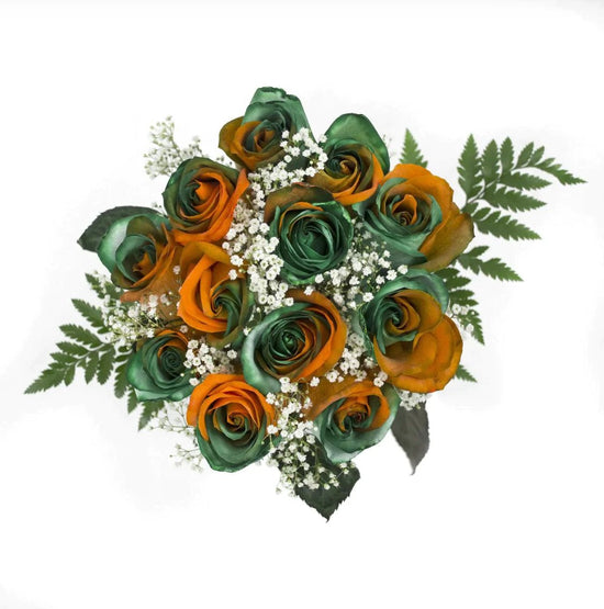 Tinted Orange And Green Roses - Bulk – Flowers For Fundraising