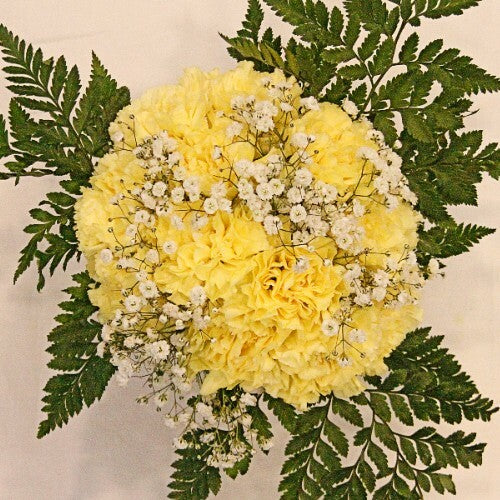 yellow carnation flower bouquet
