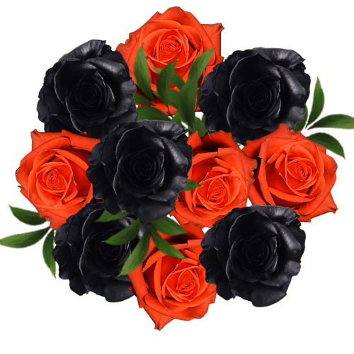 Ultimate Halloween Combo Painted Rose Bouquets