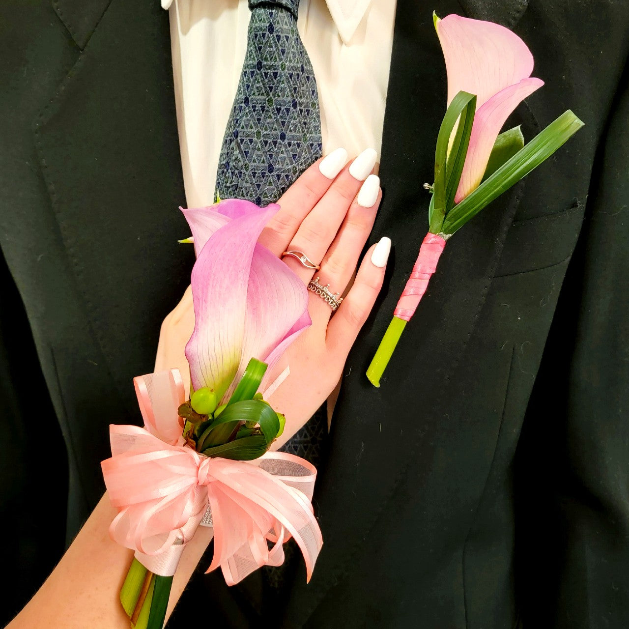 Calla Lily Corsages and Boutonnieres Combo
