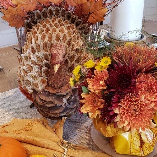 Mini Centerpieces, Fall Colored, 14 Pieces