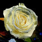 White Roses with Silver Glitter - Bulk