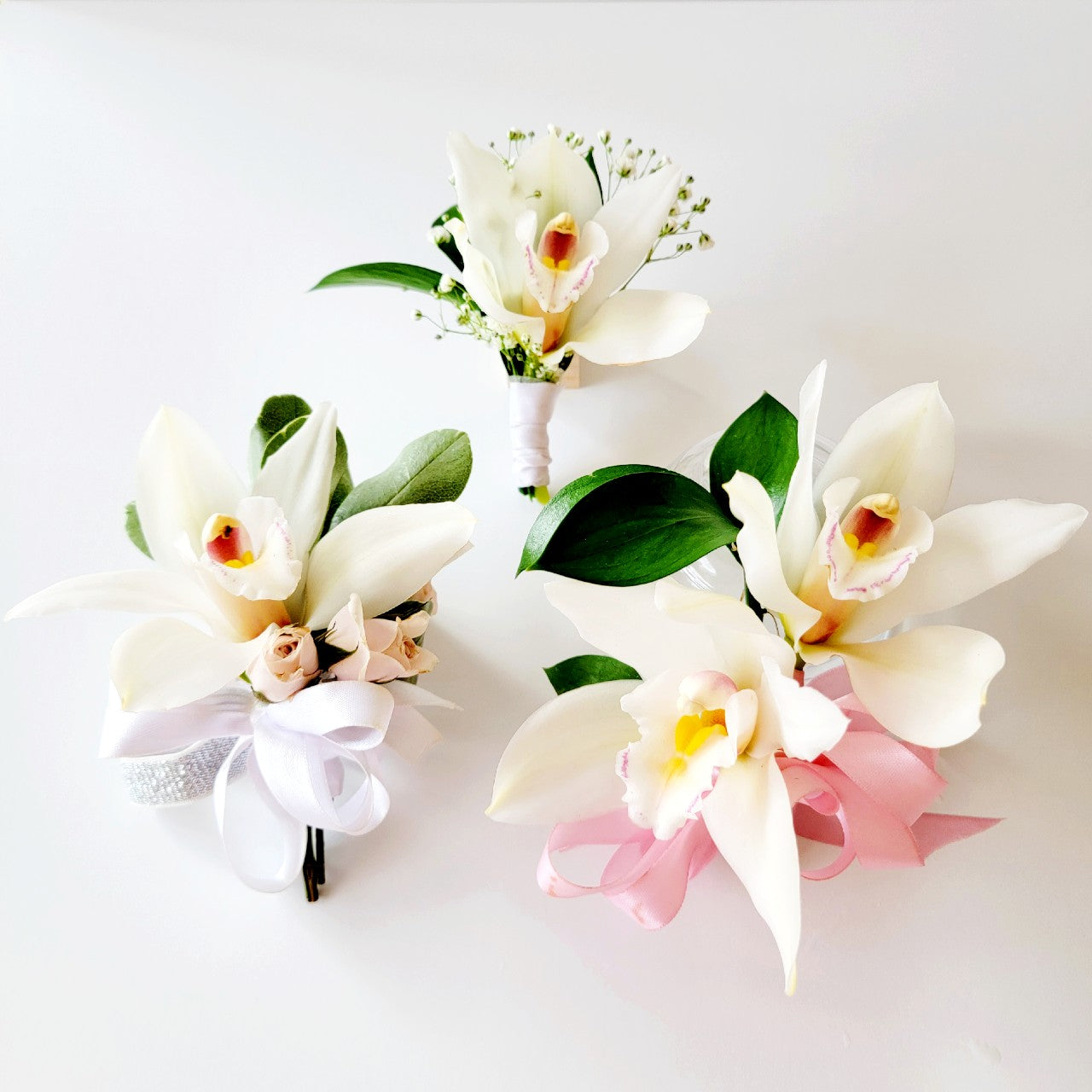 Double Orchid Corsages